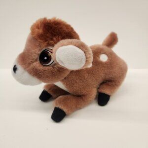 Brown Deer Plush Stuffed Animal Toy‎ White Spots Black Hooves Gift Cute vintage